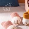 acquo House Slippers Cotton Slippers Home Plush Slippers Non Slip Slippers Furry Slippers Warm Slippers Indoor Soft Soled Slippers Cotton Slippers (Color : A, Size : 7.5-8) view 3