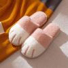acquo House Slippers Cotton Slippers Home Plush Slippers Non Slip Slippers Furry Slippers Warm Slippers Indoor Soft Soled Slippers Cotton Slippers (Color : A, Size : 7.5-8) view 4