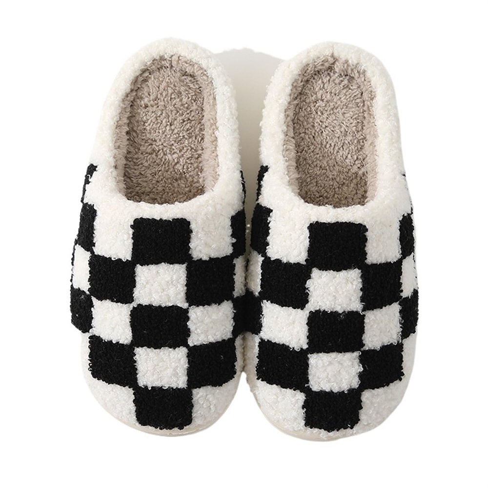 acquo House Slippers Autumn and Winter Comfortable Home Slippers Warm Cotton Slippers Thickened Anti Slip Cotton Slippers Cotton Slippers (Color : C, Size : 6-6.5)