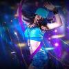 AMeLL LED Fiber Optic Whip, 360 Swivel Dance Space Whip, Dance Space Whip 4 Glowing Modes, 7 Colors, 30 Lighting Effect for (Color : Purple) view 2