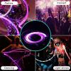 AMeLL LED Fiber Optic Whip, 360 Swivel Dance Space Whip, Dance Space Whip 4 Glowing Modes, 7 Colors, 30 Lighting Effect for (Color : Purple) view 3