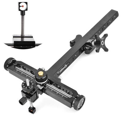 ZSHJGJR Archery Recurve Bow Sight T Shape Shooting Target Sights Quick Adjustment with Ring & Single Fiber Optical Pin Sight for Competition Olympic Style Hunting Practice Range for Right-Handed