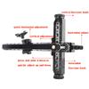 ZSHJGJR Archery Recurve Bow Sight T Shape Shooting Target Sights Quick Adjustment with Ring & Single Fiber Optical Pin Sight for Competition Olympic Style Hunting Practice Range for Right-Handed view 2
