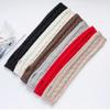Flush of Dawn Women Warm Knitted Arm Warmers Gloves Wool Fleece Elbow Long Fingerless Gloves Thickened Thumb Hole Gloves (Black) view 3