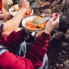 Xcello Fork and Spoon, Portable Folding Titanium Spork Fork, Lightweight Outdoor Camping Cutlery(Fork + Spoon-Silver) view 4