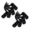 BESPORTBLE 4pairs Wall Mount Baseball Bat Rack Display Holder for Softball and Tennis Bats Space-Saving Design for Sports Memorabilia Black view 1