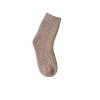 5 Pairs Winter Warm Women Socks Wool Male Men Socks Super Thicker Solid Socks Merino Wool Socks Against Cold Snow Terry Socks (Color : Khaki, Size : 5pairs) view 1