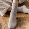 5 Pairs Winter Warm Women Socks Wool Male Men Socks Super Thicker Solid Socks Merino Wool Socks Against Cold Snow Terry Socks (Color : Black, Size : 5pairs) view 4
