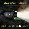 WARRIORLAND MA1 800 Lumens Rail Mounted Universal Pistol Light, Combo Custom Holster for Glock 17/19 Gen 3-5 & 22/23 /31/32 Gen 3-4 & 19X /44/45, Rechargeable | Screen Power Status view 2
