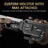WARRIORLAND MA1 800 Lumens Rail Mounted Universal Pistol Light, Combo Custom Holster for Glock 17/19 Gen 3-5 & 22/23 /31/32 Gen 3-4 & 19X /44/45, Rechargeable | Screen Power Status view 3