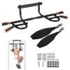 Yes4All Pull Up Bar for Doorway & Ab Straps, Solid 1 Piece Main Bar Construction, Multi Grips Pullup Bar for Home Gym Workout, Pull Up Bar Door Frame view 1