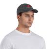 Canadian Maple Leaf Hat Vintage Washed Distressed Cotton Dad Hat Baseball Cap Adjustable Polo Trucker Unisex Style Headwear Black view 2