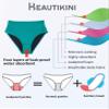 Beautikini Period Swimwear Bikini Menstrual Swim Bottoms Leakproof Bathing Suits for Teens Girl(Blue Medium) view 3
