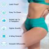 Beautikini Period Swimwear Bikini Menstrual Swim Bottoms Leakproof Bathing Suits for Teens Girl(Blue Medium) view 4