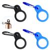 4PCS Silicone Water Bottle Buckle Holders with Carabiner Belt Clip and D-Ring Hook, Suitable for Hiking, Camping, Traveling, and Mountain Climbing