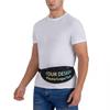Custom Fanny Pack with Adjustable Belt, Personalized Add Your Photo Text Logo, Travel Hiking Sports Running for Waist Bag view 4