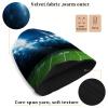 Augenstern Knit Winter Beanie Hat American-Football-Arena-Field Warm Reversible Beanie Cap Black view 3