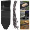 Happyyami 1 Set of Utility Sled Deer Dragging Sled Pull Sled Plastic Haunting Deer Sled Outdoor Deer Sled Black view 2