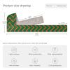 Hooded Scarf with Pockets Orange-Green-line-Plaid Warm Long Hooded Scarf with Mittens view 3