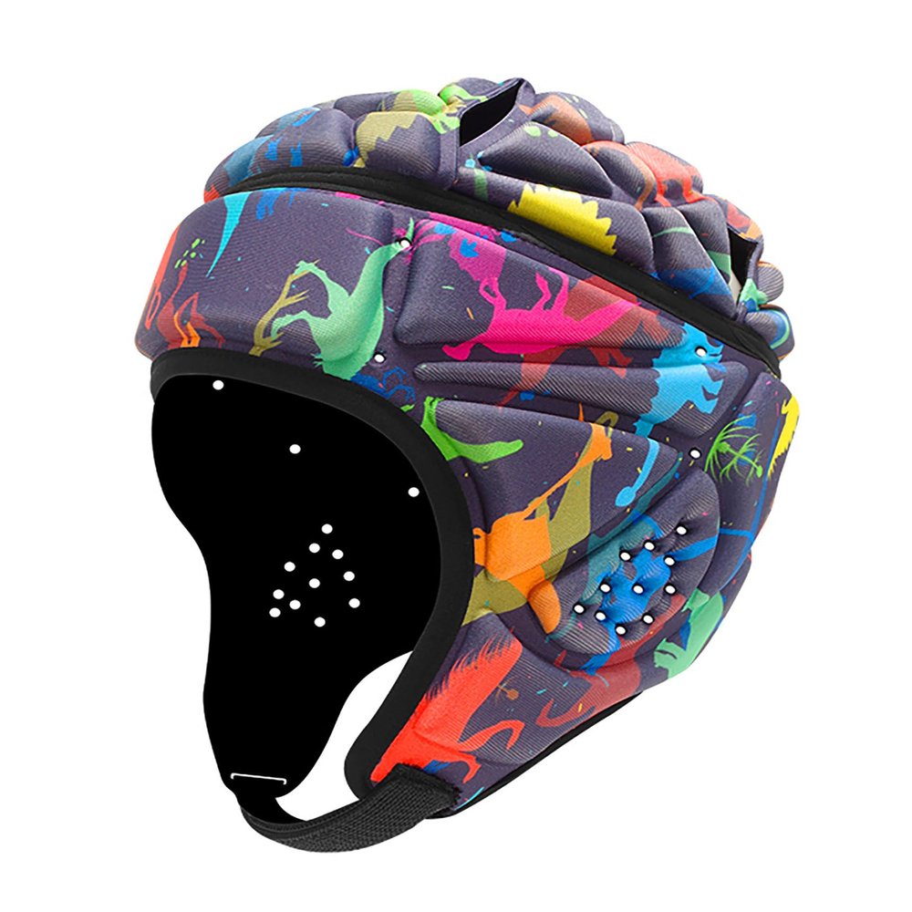 GOHASPW Rugby Helmet Youth Kids Flag Football Headgear Soft Shell Adult Head Helmet(Printed)