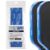 PICKLETECH Pickleball Paddle Protection Tape - Pickleball Paddle Edge Guard Tape - Racket Edge Protection Tape -Fit Perfectly Curved Edge -AMA Patterns Blue Gray view 1
