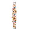 Scrunchies Compatible with Fitbit Luxe Bands, Women Fancy Elastic Bracelet Stretch Soft Fabric Replacement Wristbands Straps for Fitbit Luxe Fitness Tracker, Small/Large (GoldFloral, Small) view 2