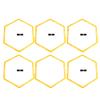 Gavigain 6Pcs Hexagons Agile Rings,Speed Agility Training Polygon Physical Training Hexagonal Step Suit Football Equipment view 1