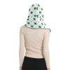 Hooded Scarf with Pockets St-Patrick-Day-Green-Grass Warm Long Hooded Scarf with Mittens view 2