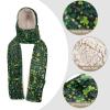 Hooded Scarf with Pockets St-Patricks-Party-Shamrock Warm Long Hooded Scarf with Mittens Black view 4