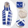 Augenstern Hooded Scarf with Pockets Quebec-Flag-Fleur-de-lis-Blue Warm Long Hooded Scarf with Mittens view 4