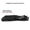 SAEKODIVE Multy Fins - Adjustable Quick-Release Heel Straps - Scuba Diving and Snorkeling Gear for Adults (S, Black) view 4