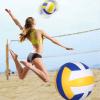 ABAJI Volleyball Yellow Blue Official Size Thicker PU Waterproof Anti-Explosion Design Boys Girls Training Practice Indoor Outdoor Beach Pool Play view 4