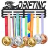 SUPERDANT Medal Holder Display Hanger Sturdy Black Metal Wall Mount Hanger Rack Frame Drifting Sports Medal Display for Awards Ribbon Cheer Athlete view 1