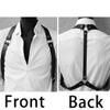Maeaccx Men's Leather Body Harness, Punk Chest Strap, Black Adjustable Harness Belt Fashion Accessory view 3
