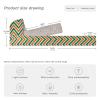Hooded Scarf with Pockets Orange-Green-line-st-Patrick Warm Long Hooded Scarf with Mittens view 3