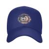 911 343 Fallen Firefighters Remembrance Baseball Cap Men - Classic Dad Hat Adjustable Plain Hat Blue view 2