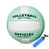ABAJI Volleyball Light Green Official Size Thicker PU Waterproof Anti-Explosion Design Youth Boys Girls Training Practice Indoor Outdoor Beach Pool Play view 1