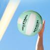 ABAJI Volleyball Light Green Official Size Thicker PU Waterproof Anti-Explosion Design Youth Boys Girls Training Practice Indoor Outdoor Beach Pool Play view 4