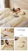 RUZGAR Sleeping Bag Liner Sleep Sack 100% Cotton Jacquard Satin Lightweight Adult Travel Sheet Camping Sheet for Hotels Single Double (Color : Yellow A, Size : 160x210cm-63x82) view 2