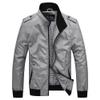 Men's Flight Bomber Jacket Full Zip Windproof Work Jackets Softshell Outdoor Windbreaker Coats (4X-Large,Grey) view 1