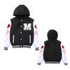 Icibgds Kids Varsity Jacket Hoodie Boys Letter Print Baseball Jacket Sports Outerwear for Girls School Uniform view 1