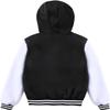 Icibgds Kids Varsity Jacket Hoodie Boys Letter Print Baseball Jacket Sports Outerwear for Girls School Uniform view 2