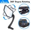 Bike Handlebar Bar End Rear View Mirror - Big Size 360 Adjustable HD Convex Glass Lens Rearview Side Mirrors for Mountain Bike Bicycle Scooter E-bike, 2 Pack view 3