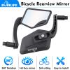 Bike Handlebar Bar End Rear View Mirror - Big Size 360 Adjustable HD Convex Glass Lens Rearview Side Mirrors for Mountain Bike Bicycle Scooter E-bike, 2 Pack view 4
