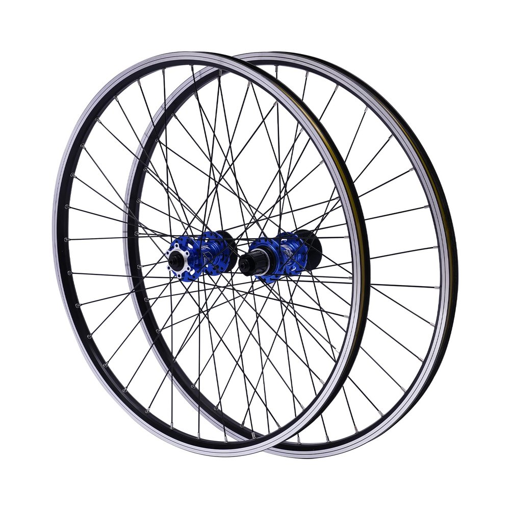 27.5 Inch Bicycle Mountain Bike Wheel Set, Aluminum Alloy Rim Dual Six Hole Disc Brakes MTB Wheelset, Quick Release Front Rear Wheels Bike Wheels