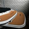 Boat EVA Faux Teak Decking Floor Compatible with 2013 Glastron GT205 Swim Platform Step Pad Boat EVA Foam Teak Deck Flooring Mat view 4