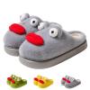 Frog Slippers, Fluffy Cartoon Frog Slippers Cute Animal Slippers Frog House Slippers For Women Men Indoor Slippers (D, Adult, Women, 12, Numeric Range, US Footwear Size System, 13, Medium) view 1
