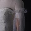 Muloo Detachable Arm Sleeves with Pearl Bride Wedding Arm Cover Decorate Ruffle Sleeve for Bridal Accessories view 2