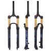 BOLANY 26/27.5/29 MTB Bike Air Suspension Fork Shock Absorber Rebound Adjustment 1 1/8 Straight Tube QR 9mm Travel 100mm Manual/Remote Locking Fit Mountain/Road Bike view 1