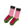 2pairs Cotton four-season trendy socks with lettered matching personalized mid-calf men women with contrasting color calf (Color : Pink, Size : 2pairs) view 1